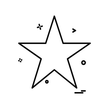Yıldız simgesi tasarlamak vektör 