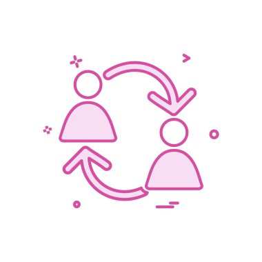 Grup avatar simge tasarlamak vektör