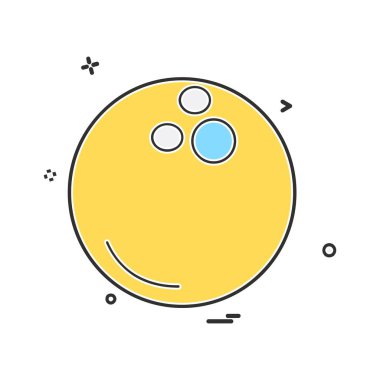 Topu simge tasarlamak vektör