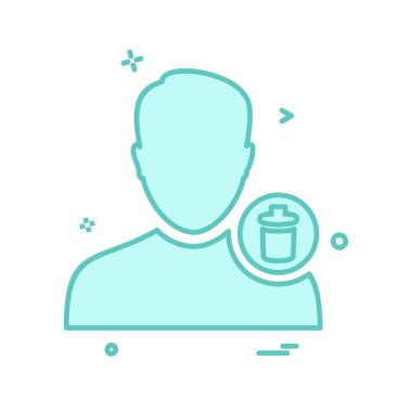 Avatar erkek simge tasarım vektörü