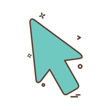 Yukarı ok simgesi tasarım vektörü