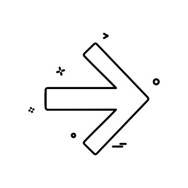 Sağ ok simge tasarlamak vektör