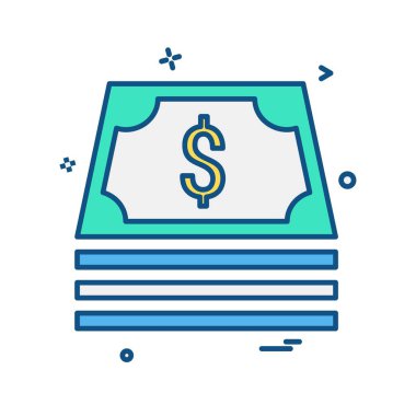 Doları simge tasarlamak vektör