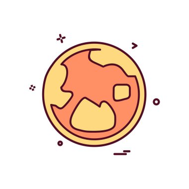 Küre simge tasarlamak vektör