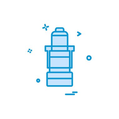 Şişe simgesi tasarım, renkli vektör çizim