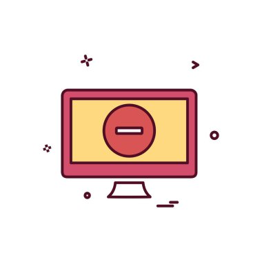 Bilgisayar simgesi tasarım vektörü