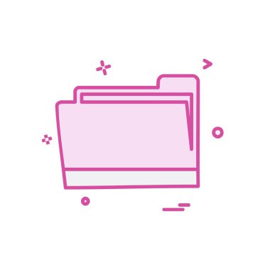 Klasör simge tasarlamak vektör