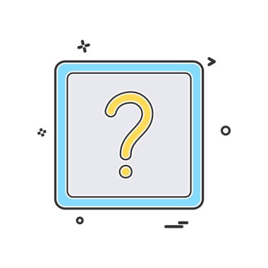 soru işareti sor simge vektör tasarımı