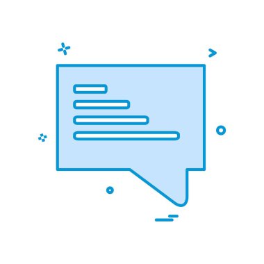 konuşan sohbet sms simge vektör tasarımı