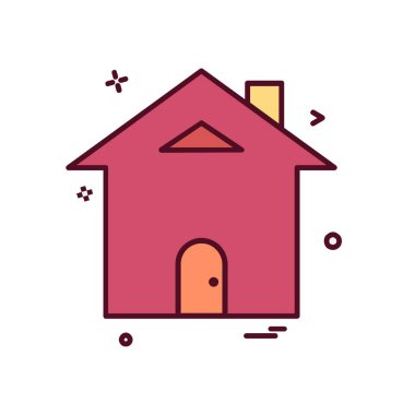 Ev simgesi tasarım vektörü