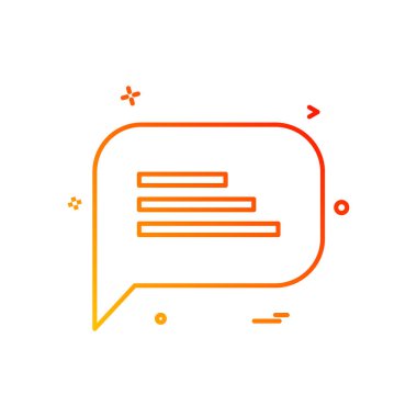  SMS sohbet simge vektör tasarımı