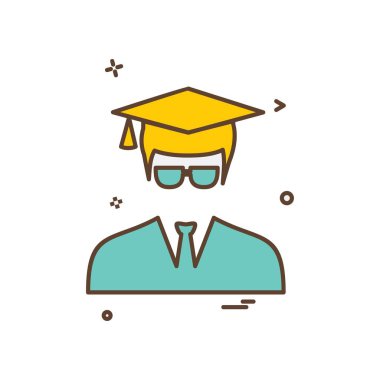 Avatar erkek simge tasarım vektörü