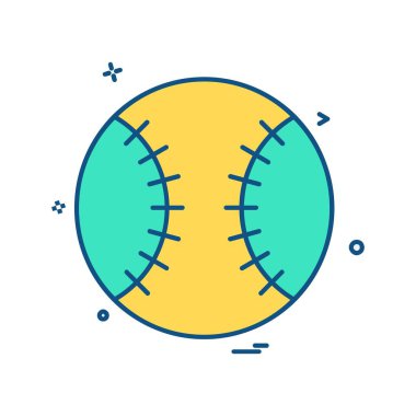 Topu simge tasarlamak vektör