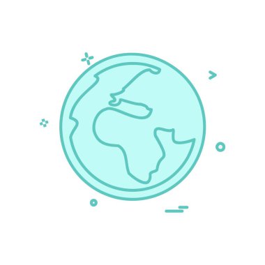 Küre simge tasarlamak vektör