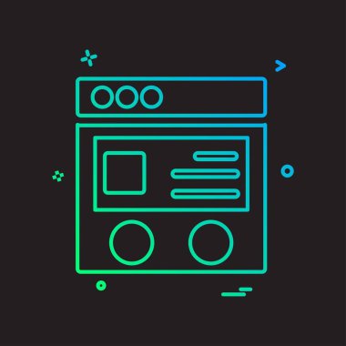 Web düzen simge tasarlamak vektör