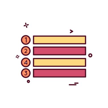 Menü düğmeleri simge tasarım vektörü