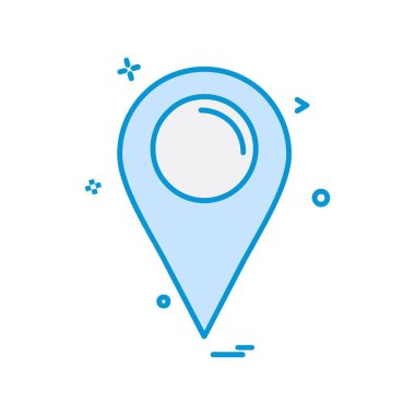 Gezinti simgesi tasarım, renkli vektör çizim