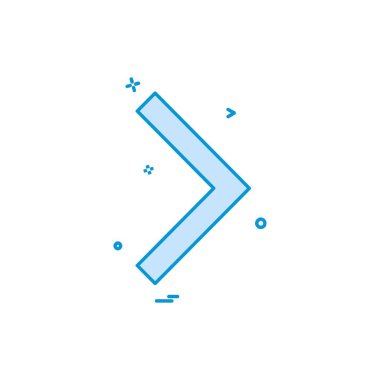 Sağ ok simge tasarlamak vektör