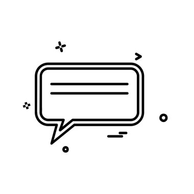 İleti simge tasarlamak vektör