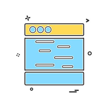 Web düzen simge tasarlamak vektör