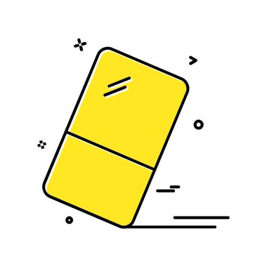 Silgi simge tasarlamak vektör