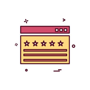 Web yerleşim simgesi tasarım vektörü