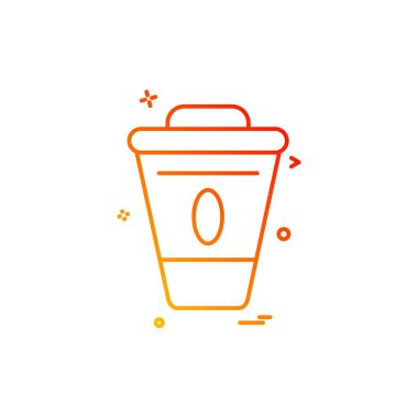 Gıda simgesi tasarım vektörü