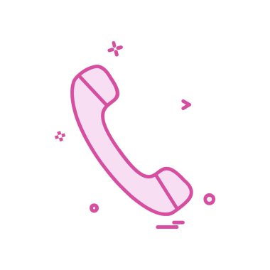 Telefon simgesi tasarım vektörü