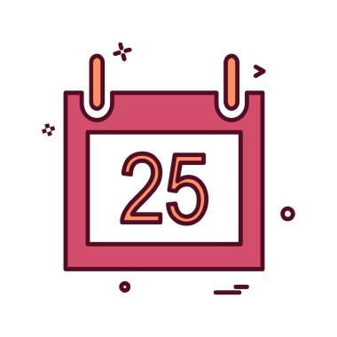 Takvim simgesi tasarım vektörü 