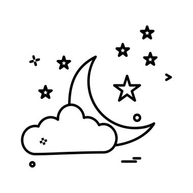 Weather simge vektör beyaz arka plan üzerinde