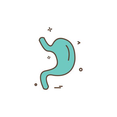 Karaciğer simgesi tasarım vektörü