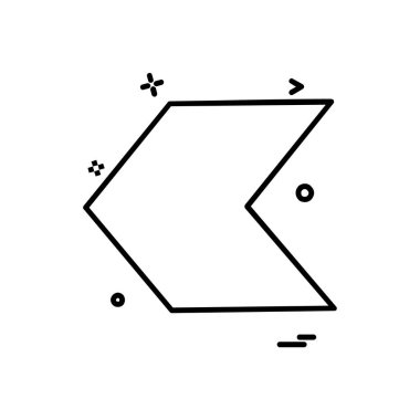 Ok simgesi tasarım vektörü