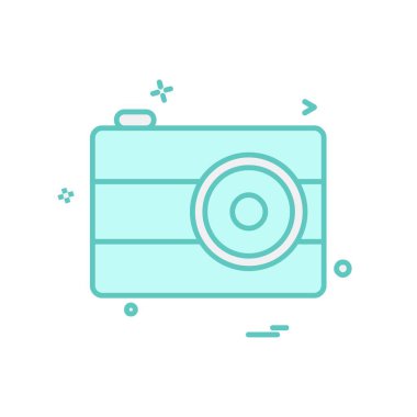 Kamera simgesi tasarım vektörü