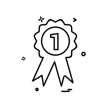 Rozet simgesi tasarım vektörü