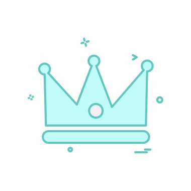 Taç simge tasarlamak vektör