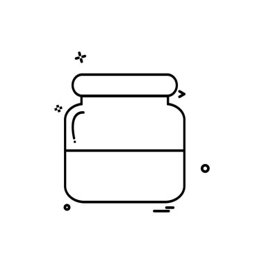 Gıda simgesi tasarım vektörü