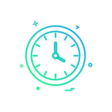 saat saat simge vektör tasarımı izle