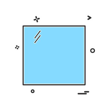 Kare simge tasarlamak vektör