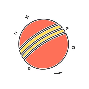 Topu simge tasarlamak vektör