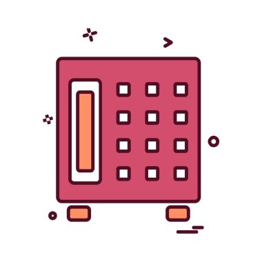 Güvenli simge tasarlamak vektör 