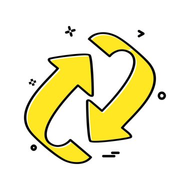 Ok simgesi tasarım vektörü