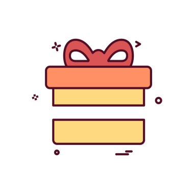 Giftbox simge tasarlamak vektör