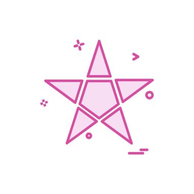 Yıldız simgesi tasarım vektörü