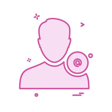 Avatar erkek simge tasarım vektörü