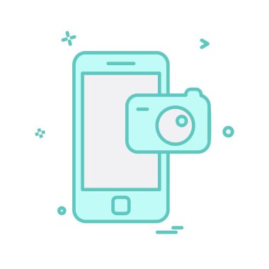 Mobil simge tasarım vektörü