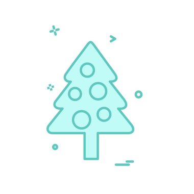 Ağaç simgesi tasarım vektörü