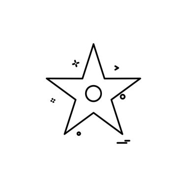 Beyaz arka plan üzerinde yıldız daire basit simgesi