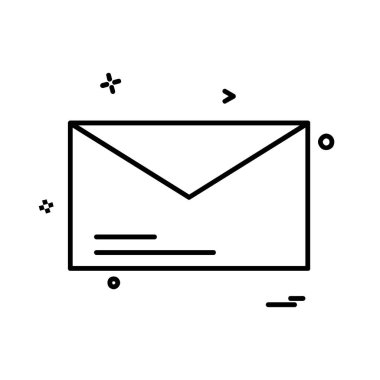 İleti simgesi tasarım vektörü