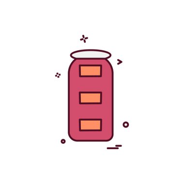 Gıda simgesi tasarım vektörü