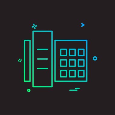 Telefon simgesi tasarım vektörü